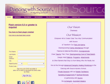 Tablet Screenshot of dancingwithsource.com